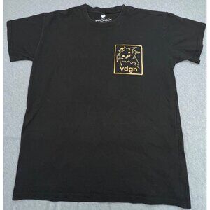 Vardagen "Always Working Out The Bugs" Black T-Shirt Medium 100% Cotton Made In
